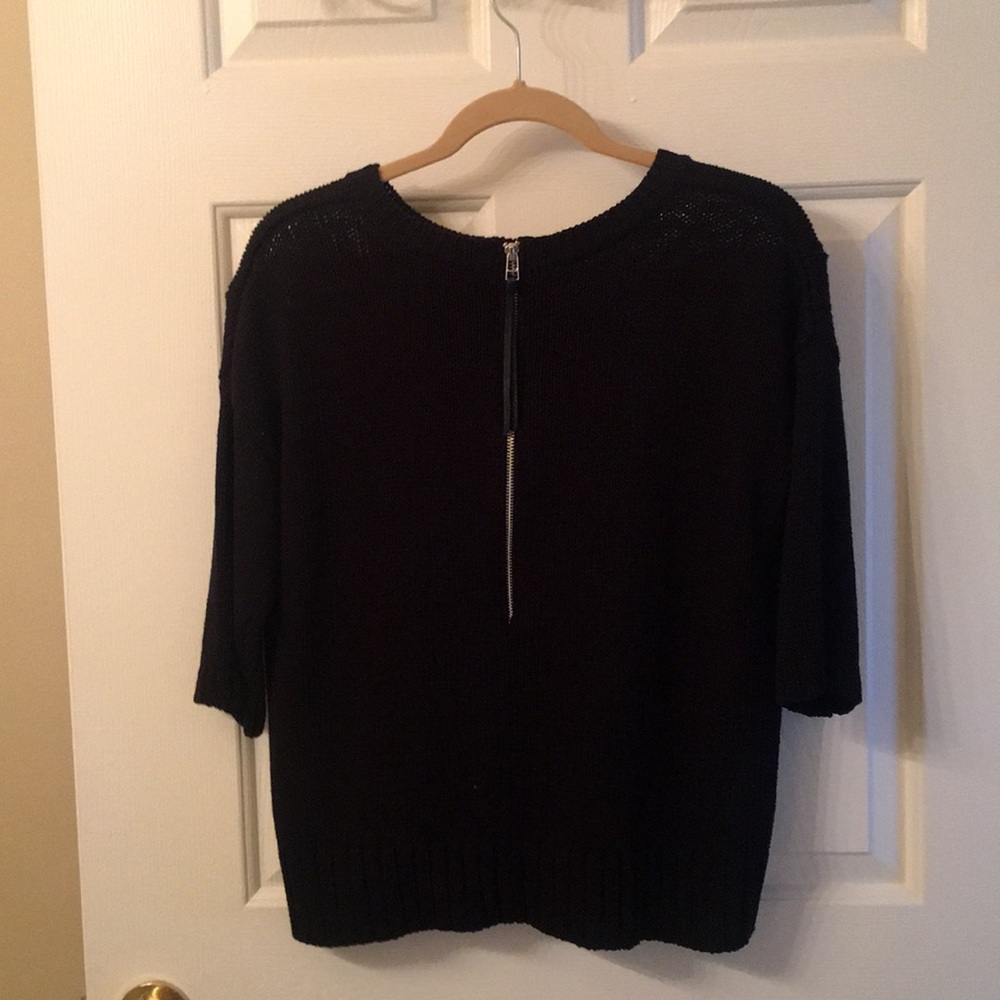 TOPSHOP black sweater with zip